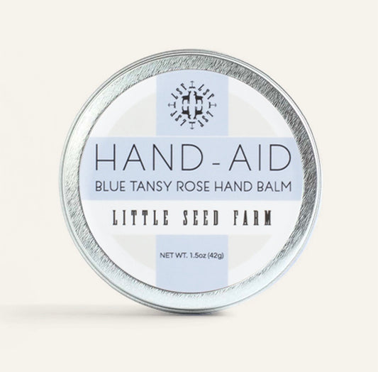 BLUE TANSY ROSE HAND AID