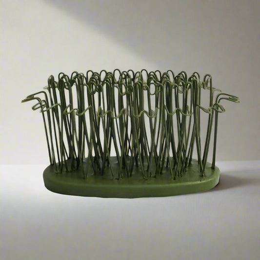 3.75" Oval Hairpin Flower Frog